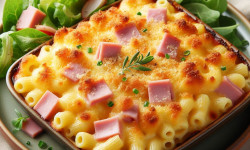 Baked Swiss Mac & Cheese with Ham
