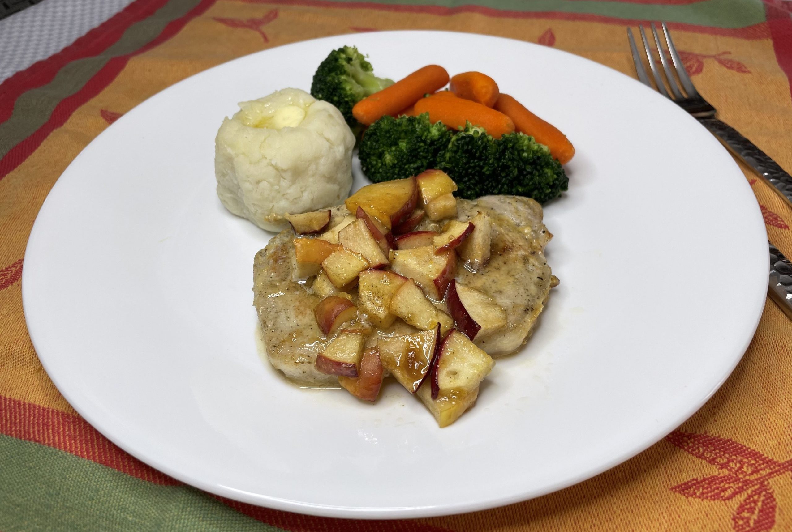 Baked Apple Pork Chop - Maple Leaf Healthcare &amp; Hospitality