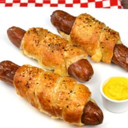 Cheesy Everything Chicken Dog in Puff Pastry 2