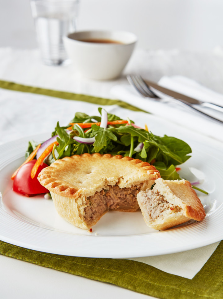 Chicken Leek Pie with Salad OPEN scaled