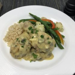 Creamy Dijon Chicken Drums with Mushrooms scaled