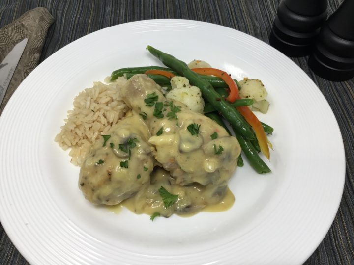 Creamy Dijon Chicken Drums with Mushrooms scaled