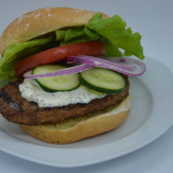 Loaded Greek Burger 2 scaled