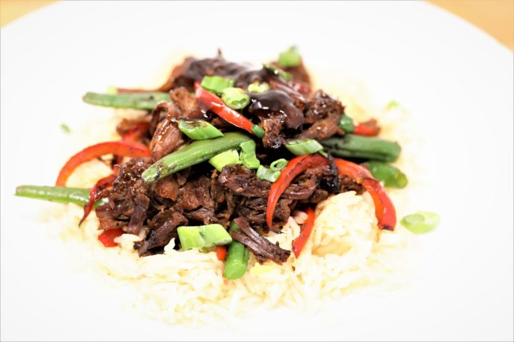 Pulled Beef Crispy Beans