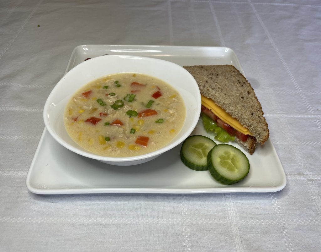 Pulled Chicken and Sweet Corn Chowder