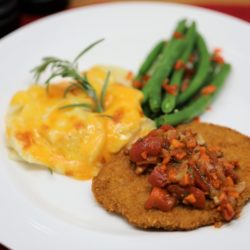 Veal Schnitzel with Balsamic Tomato Sauce